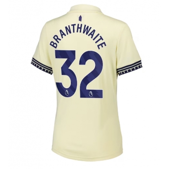Everton Jarrad Branthwaite #32 Maglia Gara Trasferta Repliche 2025-26 Donna Maniche Corte
